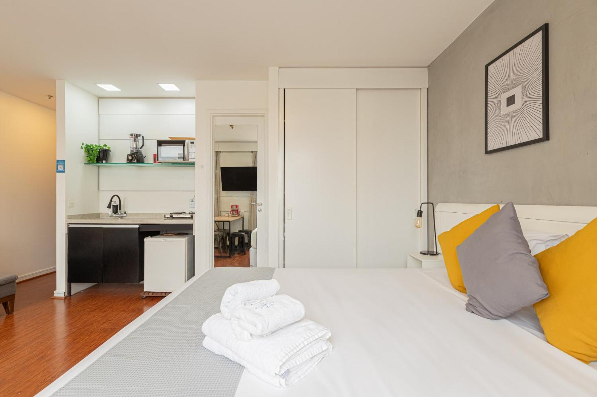 Apartamento Easy Star - Flat Na Olimpia Aconchegante E Iluminado - Mh02h São Paulo